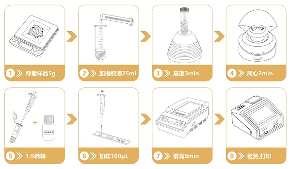 真菌毒素檢測儀流程圖